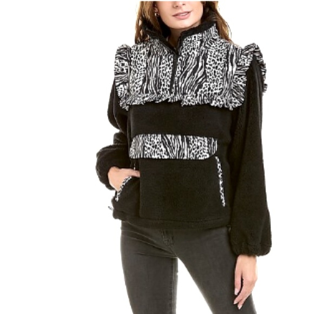 NEW Lea & Viola Ruffle Teddy Jacket